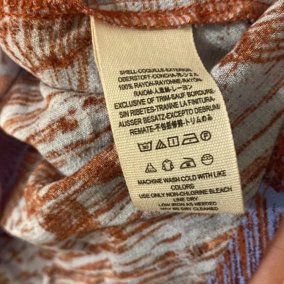 Free People Birds of a Feather Button up Blouse Blouson Sleeve Top Small - Picture 6 of 8